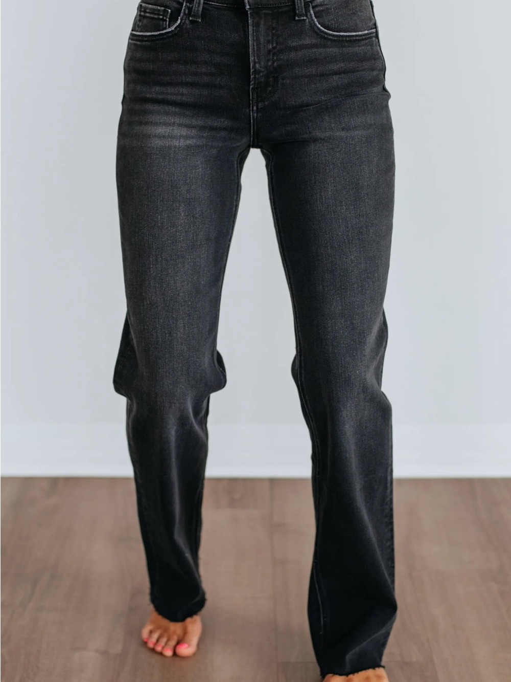 Classic Women’s High-Rise Straight Leg Flying Monkey Black Jeans Size 32